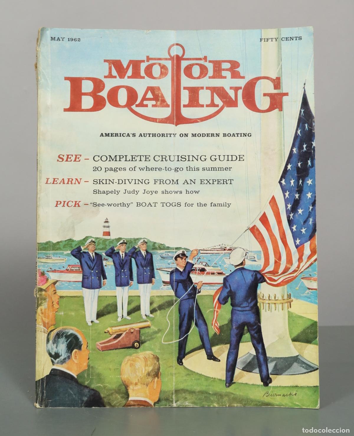 Coleccionismo de revistas y peri&oacute;dicos: Motor Boating Magazine. MAY 1962