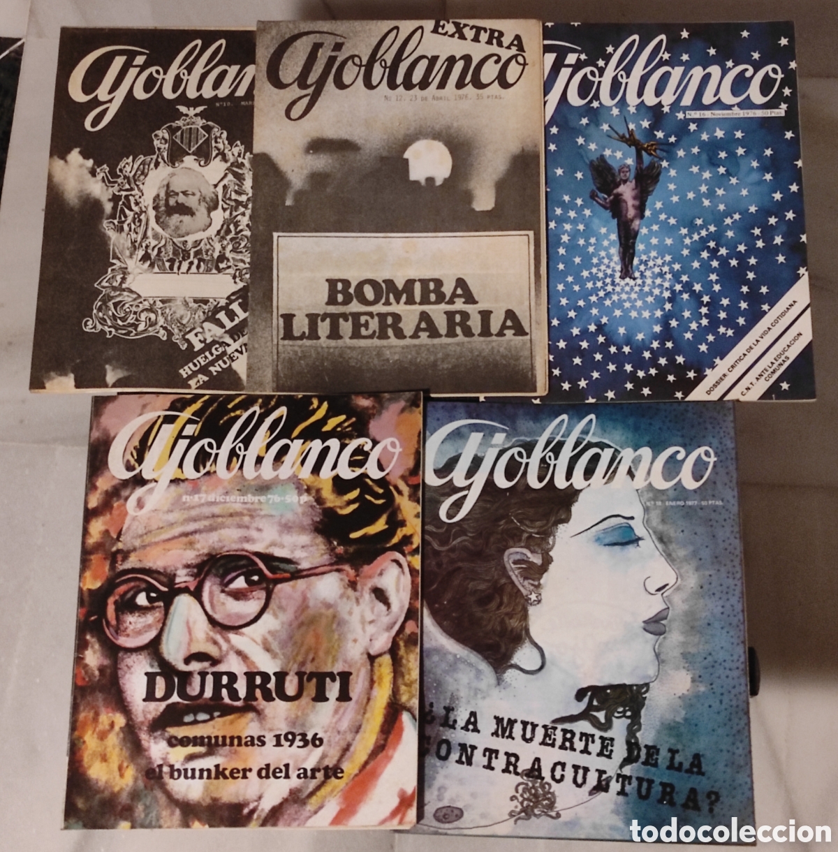 Coleccionismo de revistas y peri&oacute;dicos: Lote de 7 Revistas AJOBLANCO