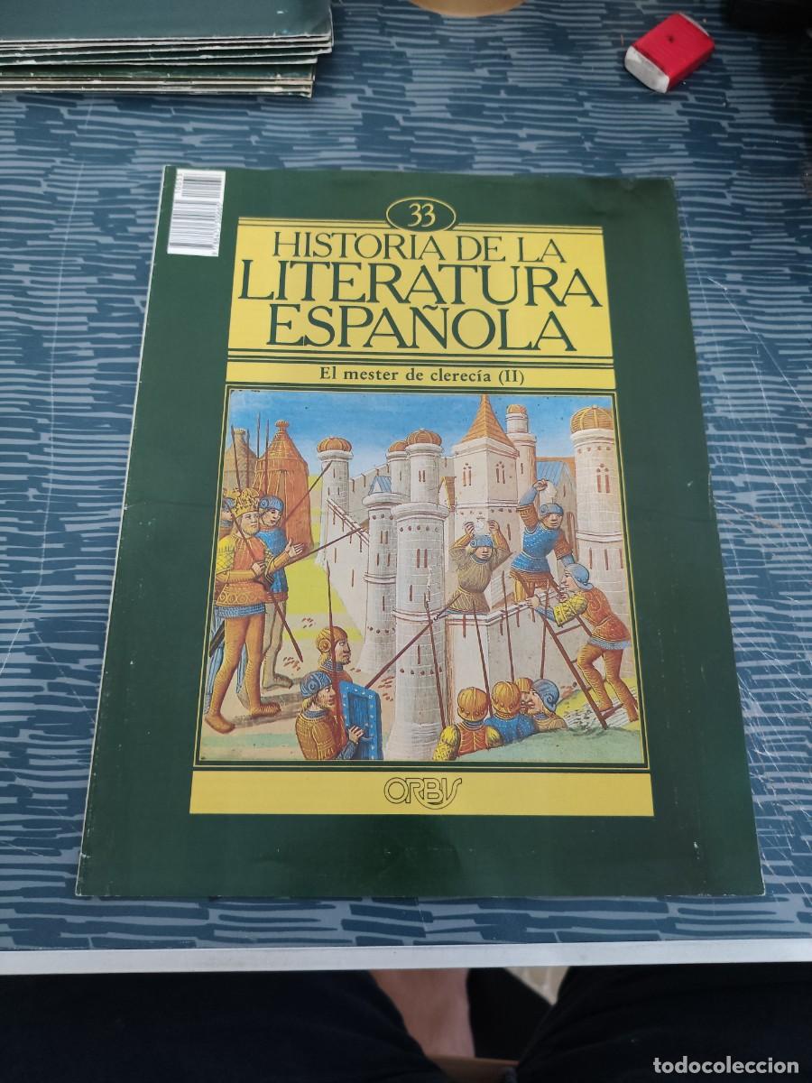Coleccionismo de revistas y peri&oacute;dicos: HISTORIA DE LA LITERATURA ESPA&Ntilde;OLA 33,EL MESTER DE CLERECIA (II),ORBIS EDIT ,1982.
