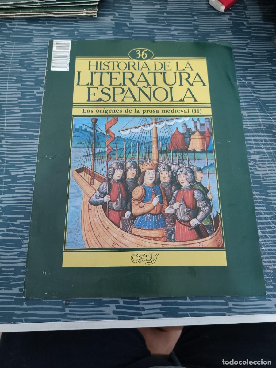 Coleccionismo de revistas y peri&oacute;dicos: HISTORIA DE LA LITERATURA ESPA&Ntilde;OLA 36,LOS OR&Iacute;GENES DE LA PROSA MEDIEVAL (II),ORBIS EDIT ,1982.