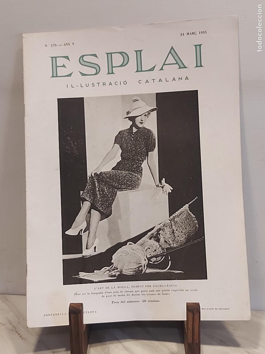 Coleccionismo de revistas y peri&oacute;dicos: ESPLAI N.&ordm; 173 | 24 MAR&Ccedil; 1935 | MODA A&Ntilde;OS 30 | TELEVISI&Oacute;N | CINE | PAPEL DE FUMAR INDIO ROSA