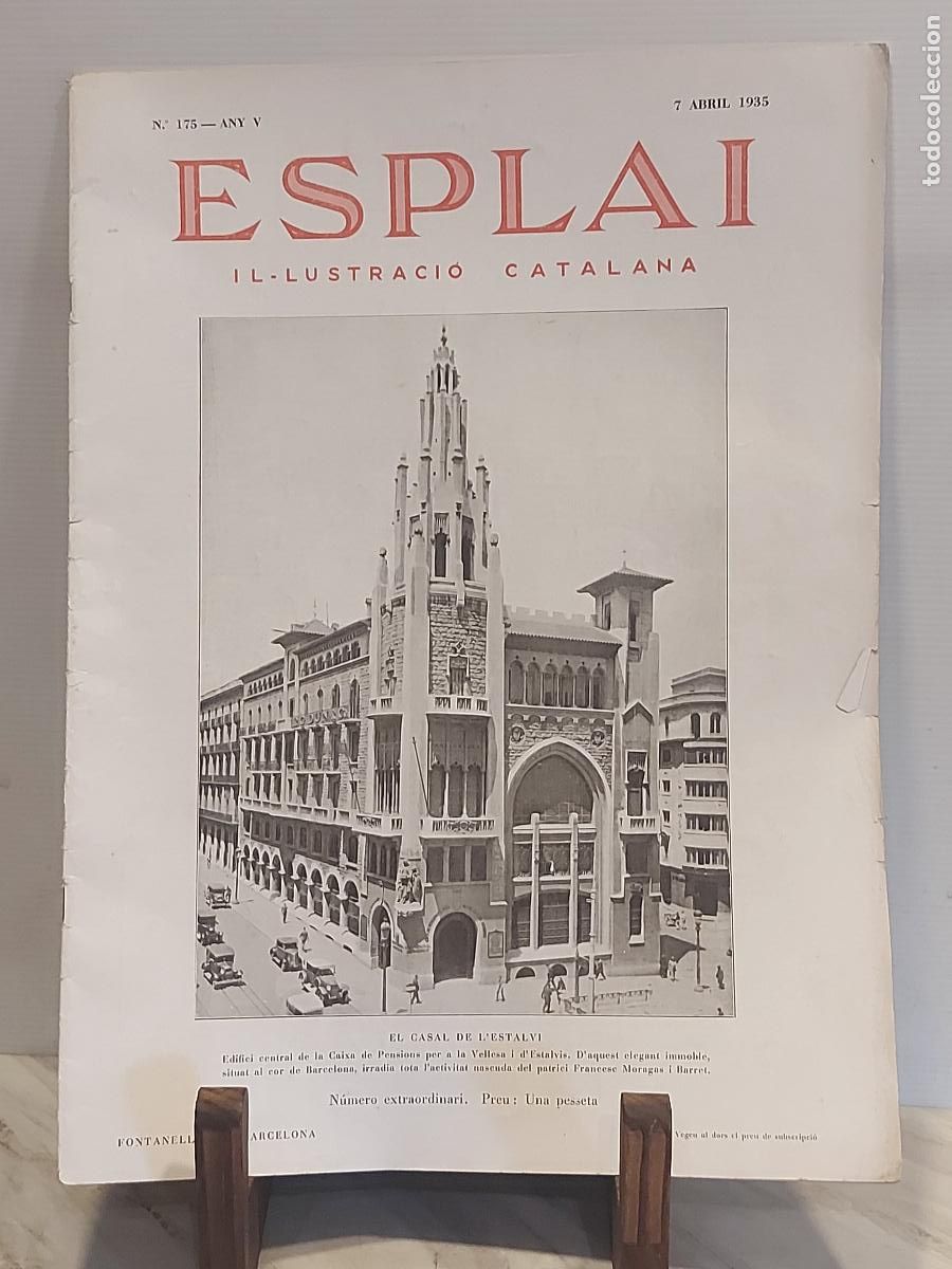 Collectionnisme de Revues et Journaux: ESPLAI N.&ordm; 175 | 7 ABRIL 1935 | N&Uacute;MERO EXTRAORDINARIO | LA CAIXA | FRANCESC MORAGAS I BARRET