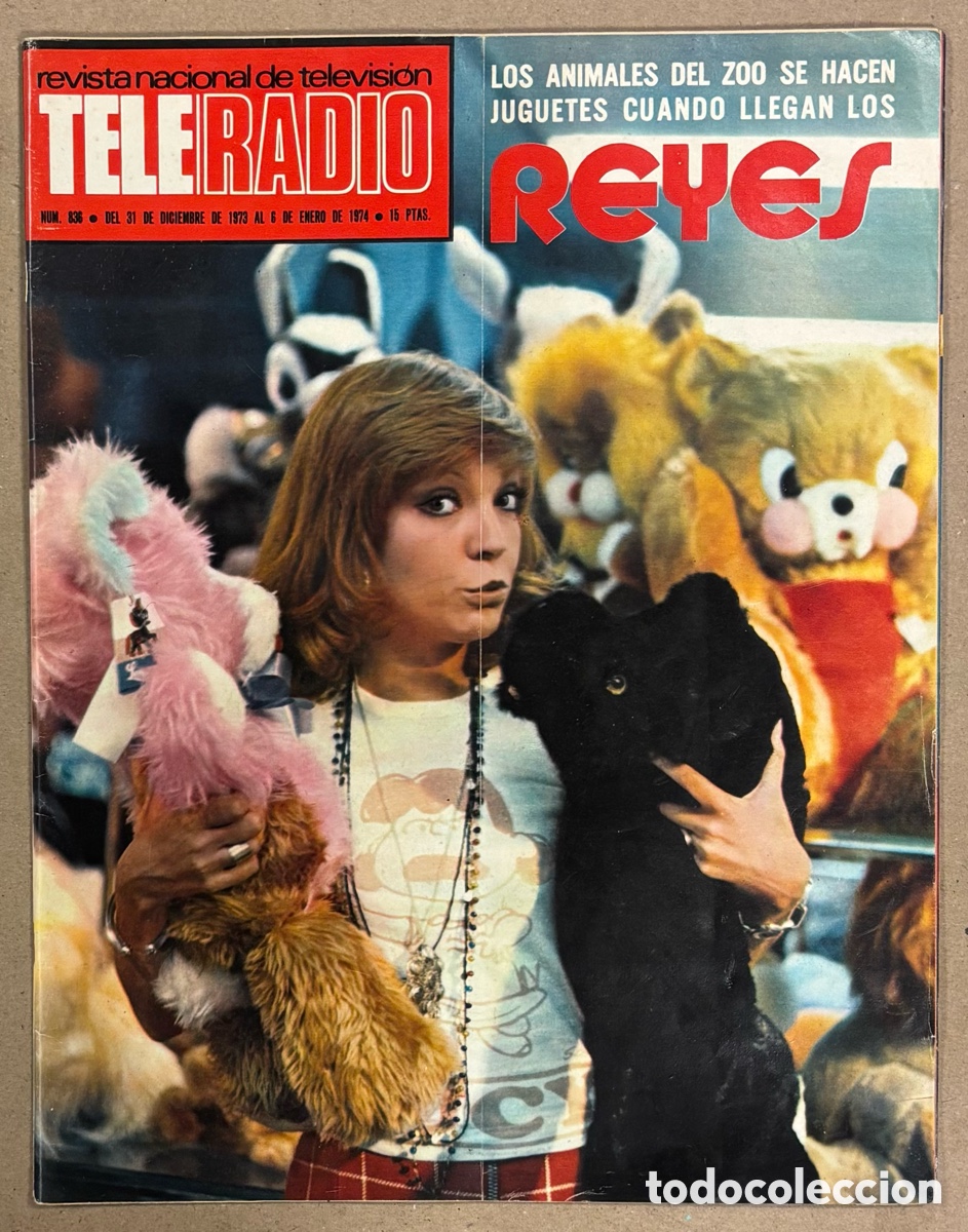 Coleccionismo de revistas y peri&oacute;dicos: TELE RADIO N&deg; 836 (1973). MAR&Iacute;A LUISA SECO, GALA FIN DE A&Ntilde;O, NI&Ntilde;OS DE LA TELE, CARRERO BLANCO ATENTA