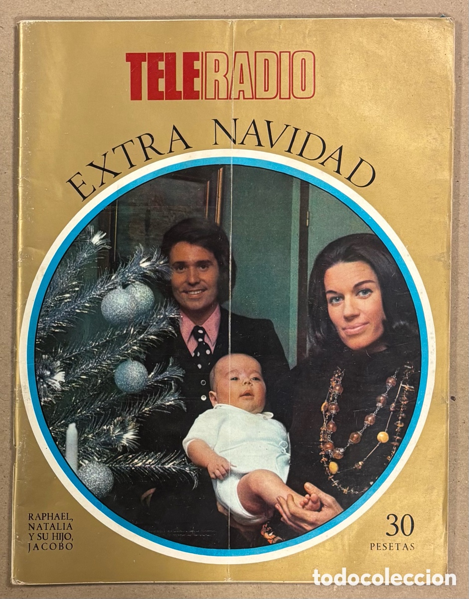 Coleccionismo de revistas y peri&oacute;dicos: TELE RADIO EXTRA NAVIDAD (1973). RAPHAEL NATALIA Y JACOBO, MARISOL, ELSA BAEZA, KARINA Y TONY,&hellip;