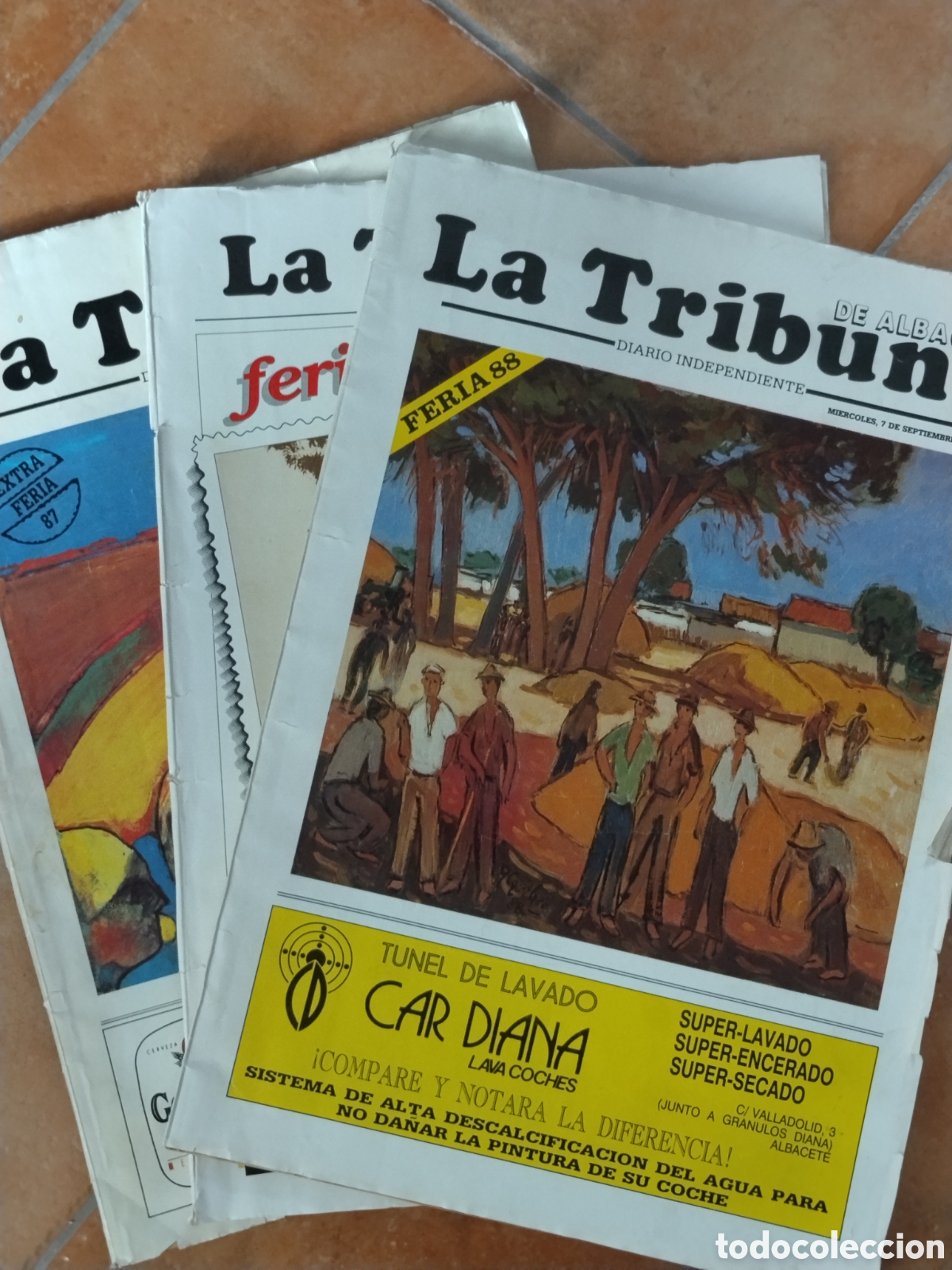 Coleccionismo de revistas y peri&oacute;dicos: Lote 3 peri&oacute;dicos la tribuna de Albacete especial feria Albacete. A&ntilde;os 80.castilla la mancha.mancheg