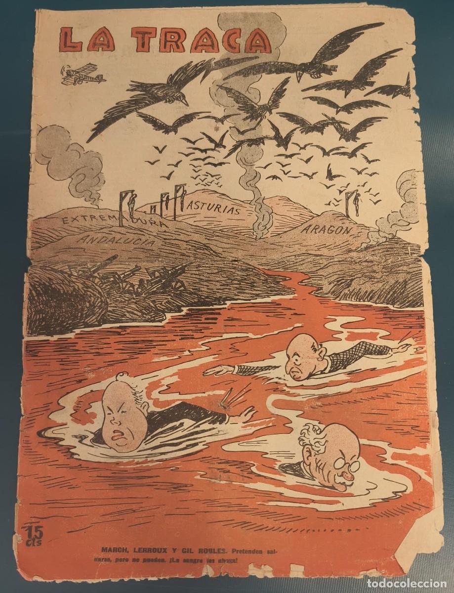 Coleccionismo de revistas y peri&oacute;dicos: REVISTA ANTIGUA LA TRACA VALENCIA 29 DE SEPTIEMBRE DE 1936 N&ordm; 1153