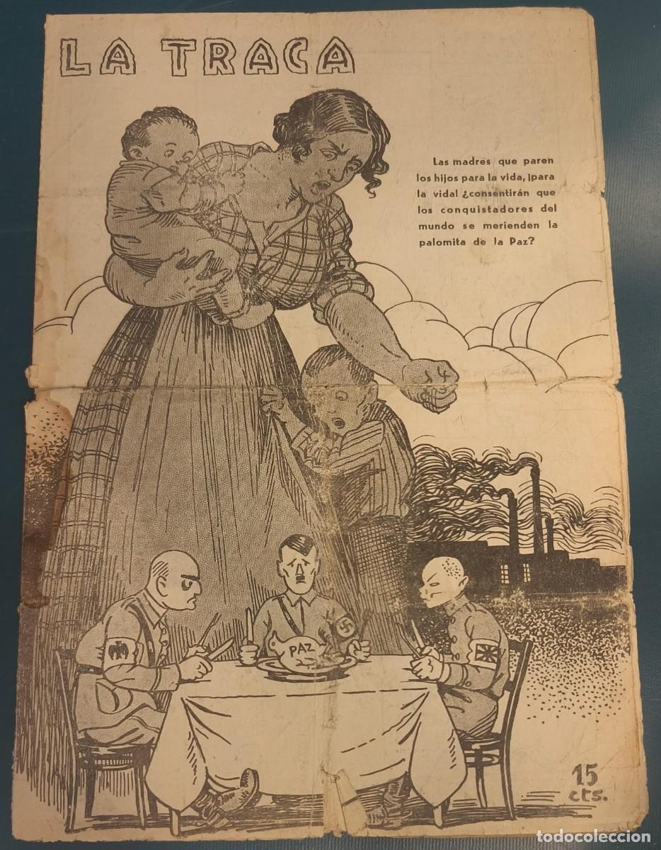 Coleccionismo de revistas y peri&oacute;dicos: REVISTA ANTIGUA LA TRACA VALENCIA 18 DE MARZO DE 1936 N&ordm; 1128 SEGUNDA EPOCA