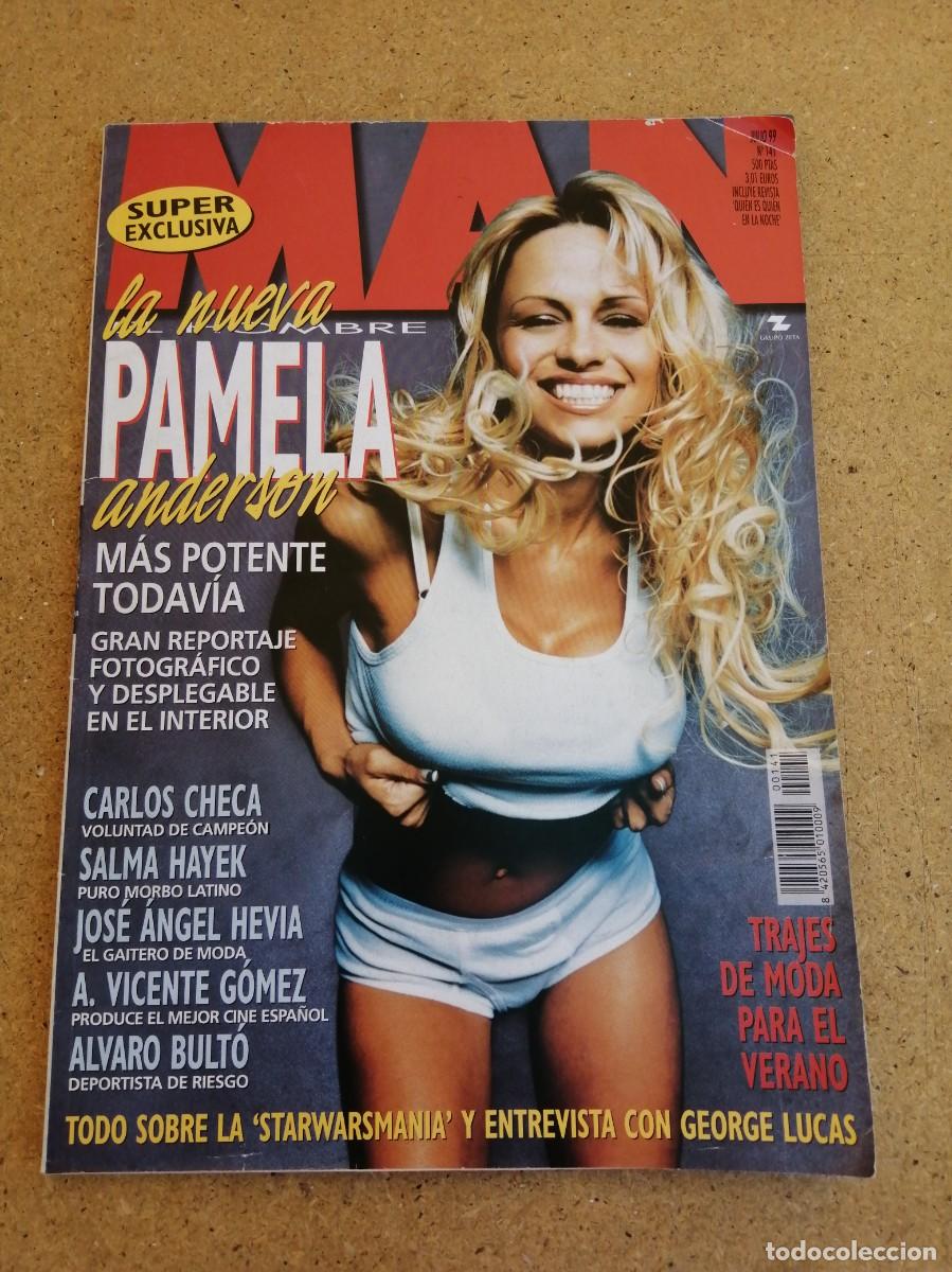 Coleccionismo de revistas y peri&oacute;dicos: REVISTA MAN (NUMERO 141) PAMELA ANDERSON - SALMA HAYEK - STAR WARS MANIA - GEORGE LUCAS -...