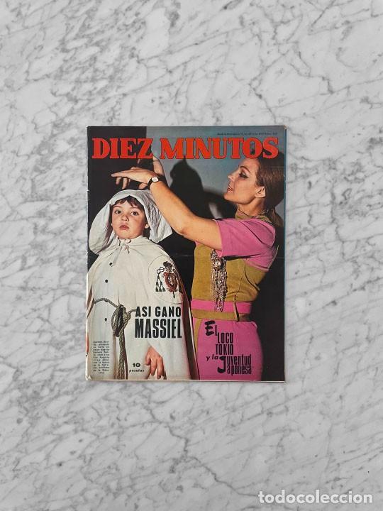 Coleccionismo de revistas y peri&oacute;dicos: DIEZ MINUTOS - 1968 - MASSIEL, EUROVISION, JOHNNY HALLYDAY, ROSALIA, MARISOL, LUTERO KING, LOS BETA