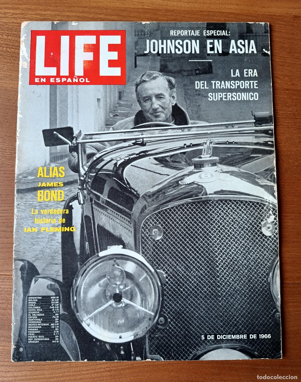 Collezionismo di Riviste e Giornali: Revista LIFE. Ian Fleming. James Bond. Art&iacute;culo completo: I parte 1966. II parte 1967