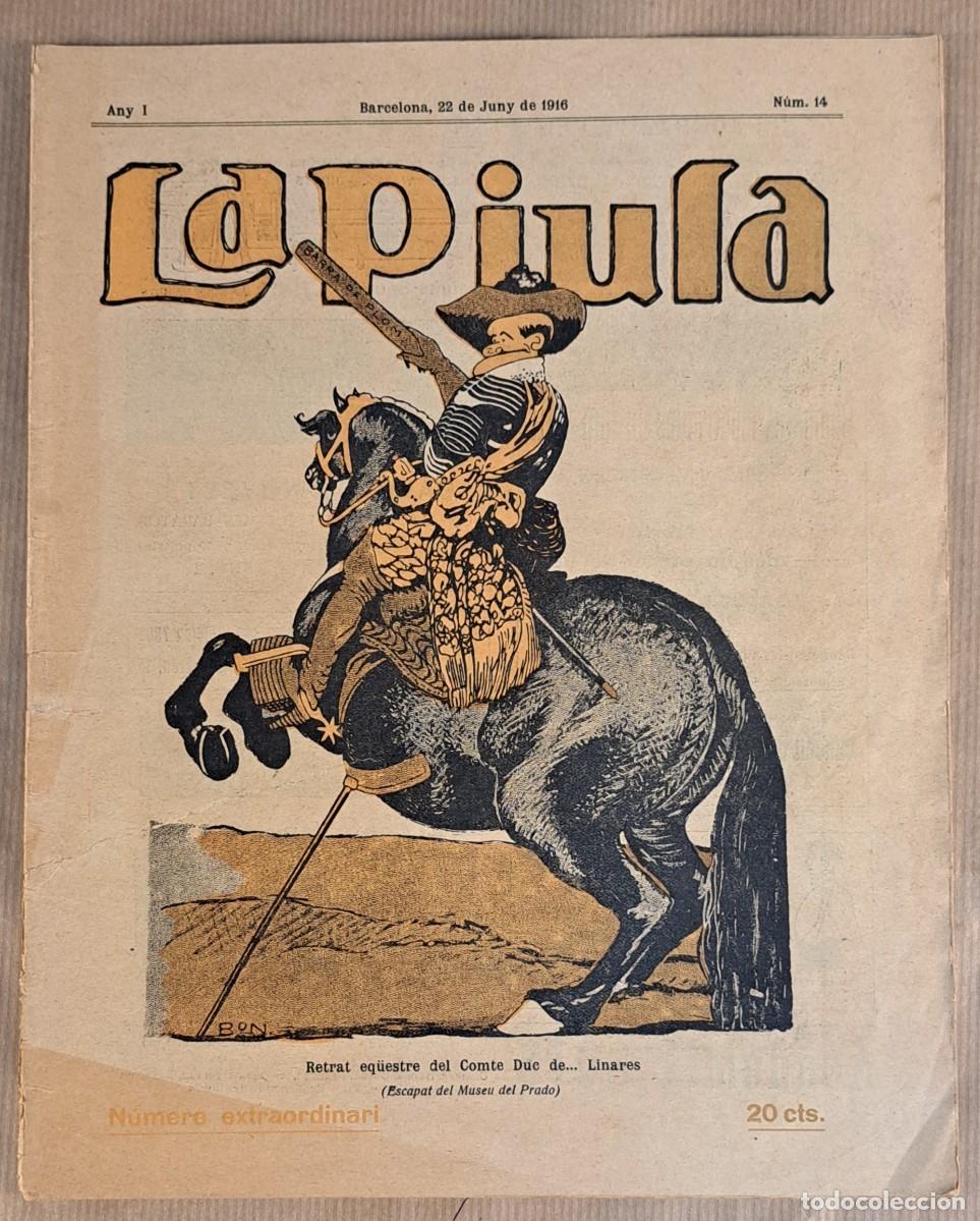 Collection Magazines and Newspapers: La Piula, Any I N&uacute;m. 14, Revista sat&iacute;rica catalana, (Barcelona, 1916)