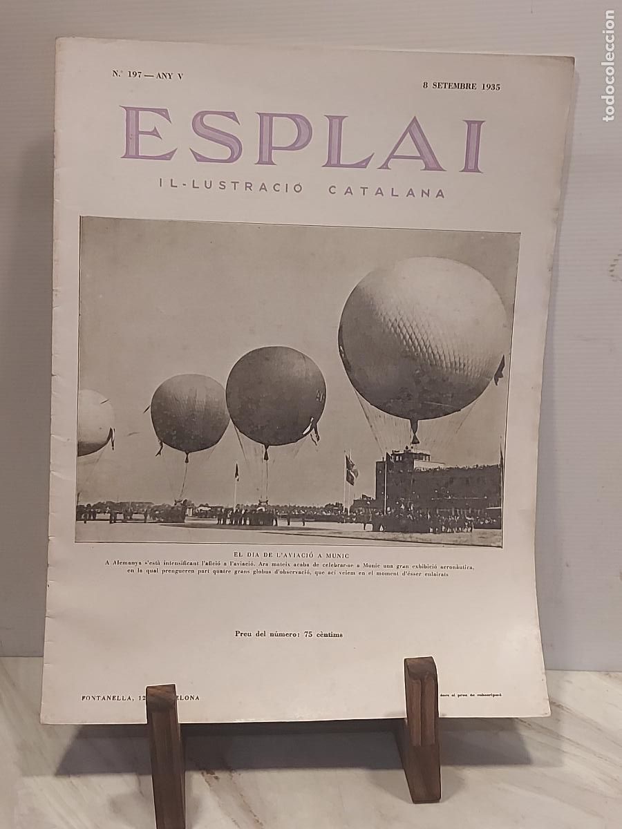 Collection Magazines and Newspapers: A&Ntilde;O 1935 | ESPLAI N.&ordm; 197 | AVIACI&Oacute; A MUNICH | FC BARCELONA | SABADELL | FUTBOL