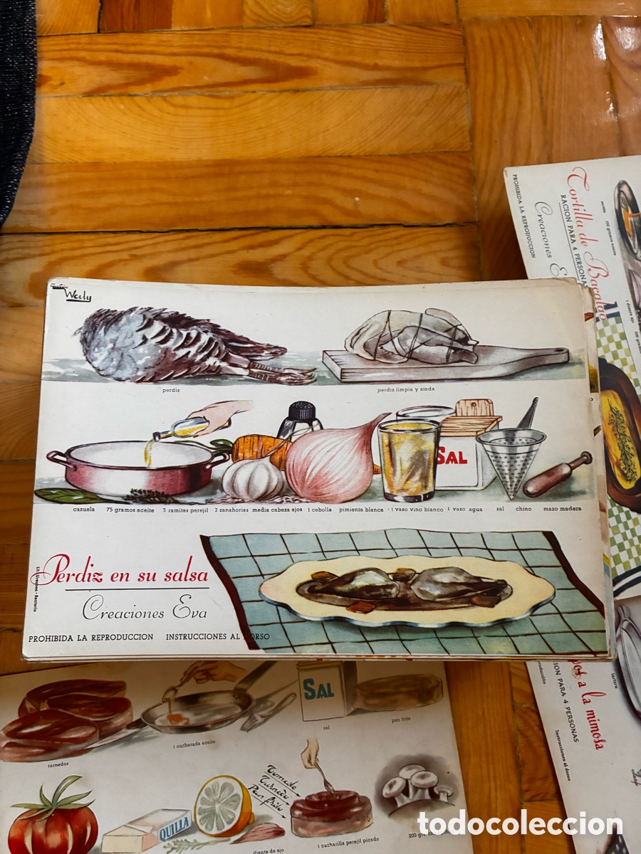 Coleccionismo de revistas y peri&oacute;dicos: 178 fichas de cocina waly 1950