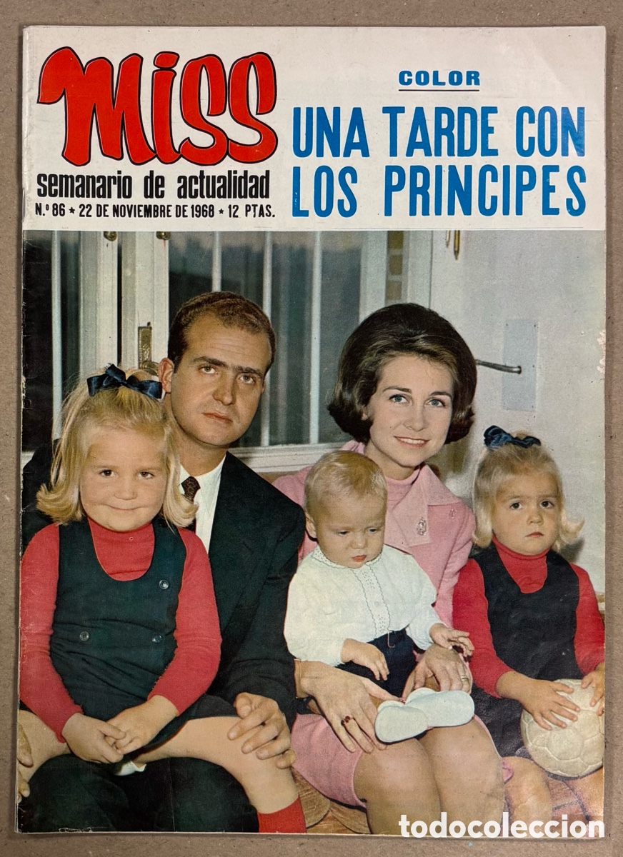 Coleccionismo de revistas y peri&oacute;dicos: MISS N&deg; 86 (1968). UNA TARDE CON LOS PR&Iacute;NCIPES, ROC&Iacute;O D&Uacute;RCAL, MISS ESPA&Ntilde;A, JULIE CHRISTIE,&hellip;