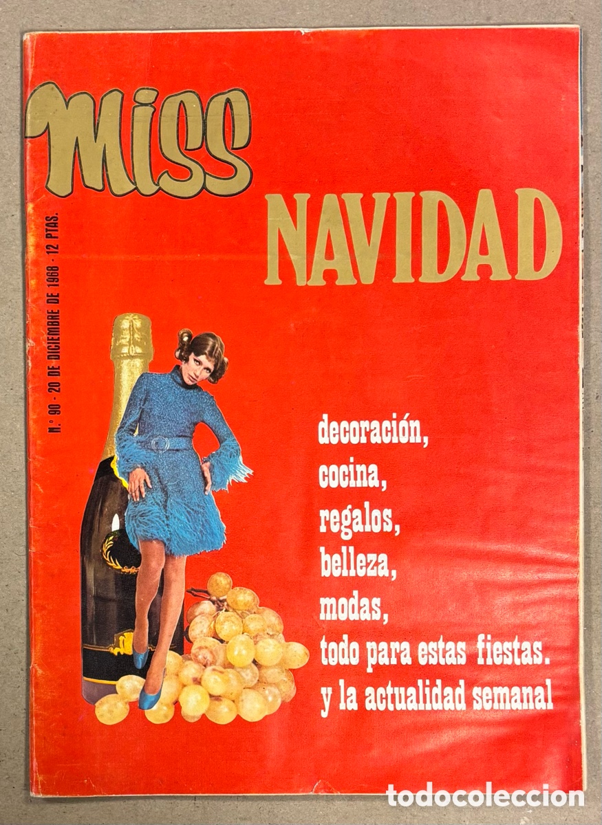 Coleccionismo de revistas y peri&oacute;dicos: MISS N&deg; 90(1968). ESPECIAL NAVIDAD, JUAN CARLOS Y DO&Ntilde;A SOF&Iacute;A, ROLLING STONES, MARUJA GARRIDO,..