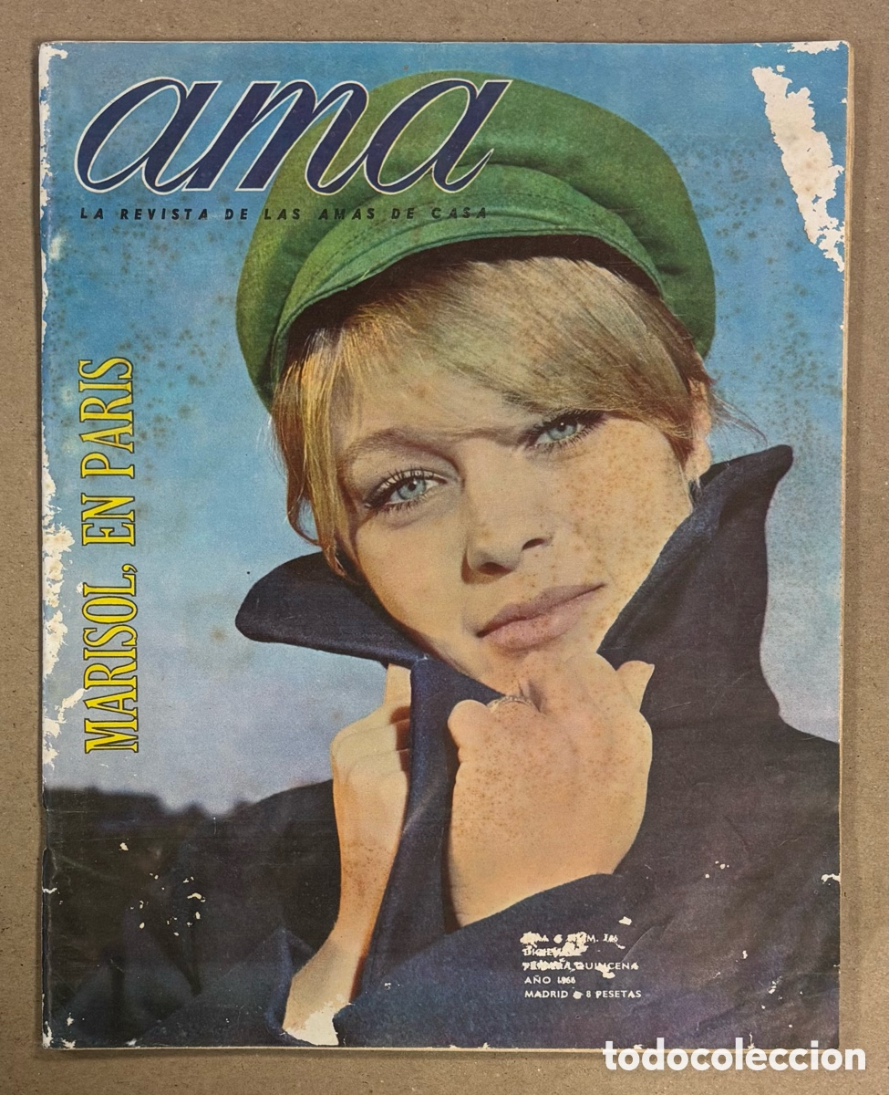 Coleccionismo de revistas y peri&oacute;dicos: AMA N&deg; 166 (1966). MARISOL EN PARIS, CONCHA VELASCO, MARCEL MARCEAU, MARTY COSENS, SHIRLEY TEMPLE