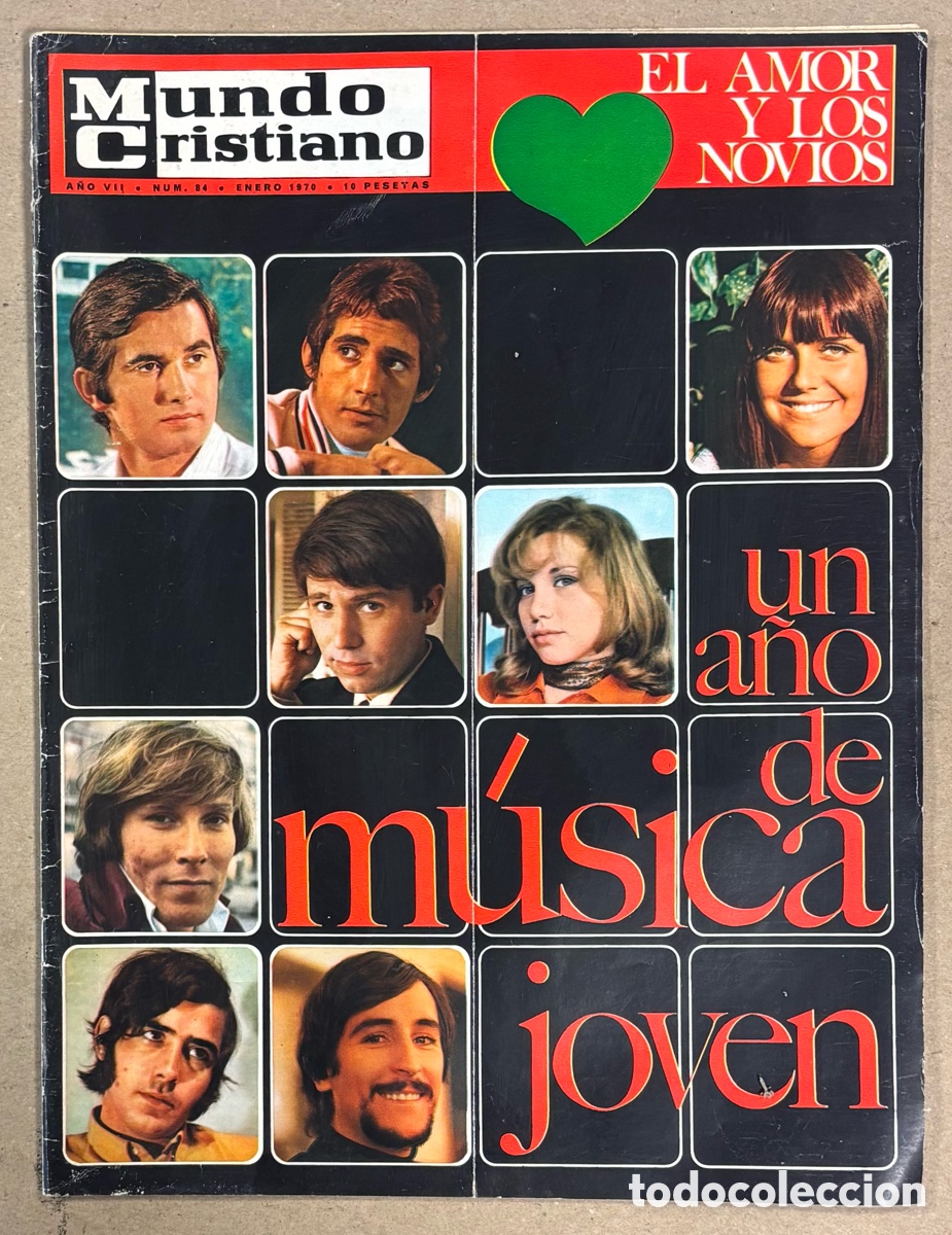 Collection Magazines and Newspapers: MUNDO CRISTIANO N&deg; 84 (1970). UN A&Ntilde;O DE M&Uacute;SICA JOVEN (SERRAT, RAPHAEL, MIGUEL R&Iacute;OS, KARINA,&hellip;