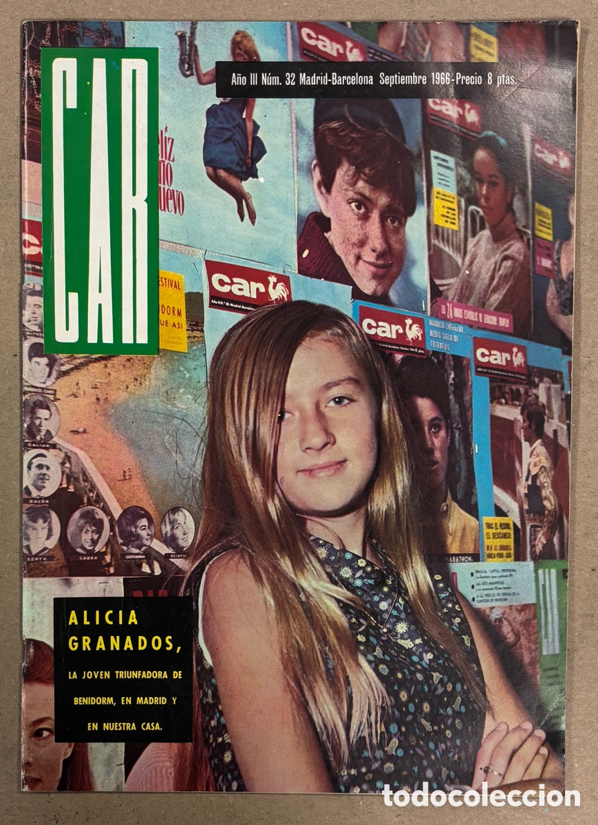Collection Magazines and Newspapers: CAR N&deg; 32 (1966). ALICIA GRANADOS, PEKENIKES, MUNDIAL F&Uacute;TBOL 66, ANTONIO BIENVENIDA,&hellip;
