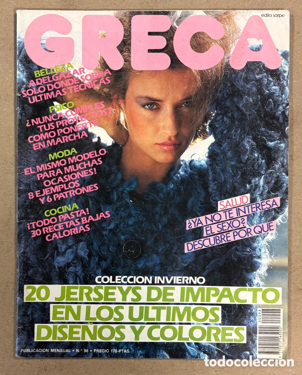 Coleccionismo de revistas y peri&oacute;dicos: GRECA N&deg; 98. INCLUYE PATRONES. VER SUMARIO EN FOTOGRAF&Iacute;AS. 110 P&Aacute;GINAS.