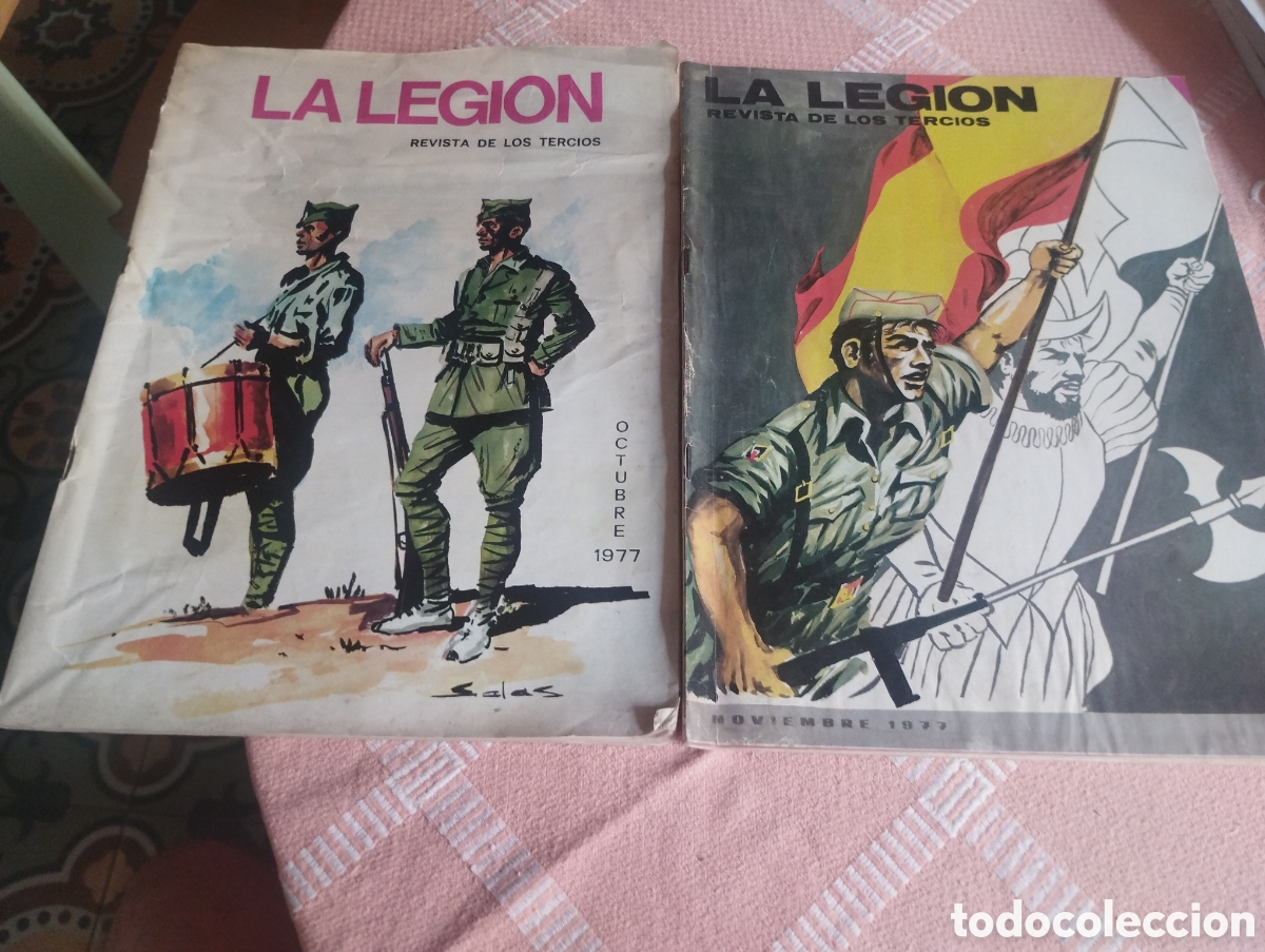 Coleccionismo de revistas y peri&oacute;dicos: Lote de 2 revistas La Legion Octubre y Noviembre de 1977
