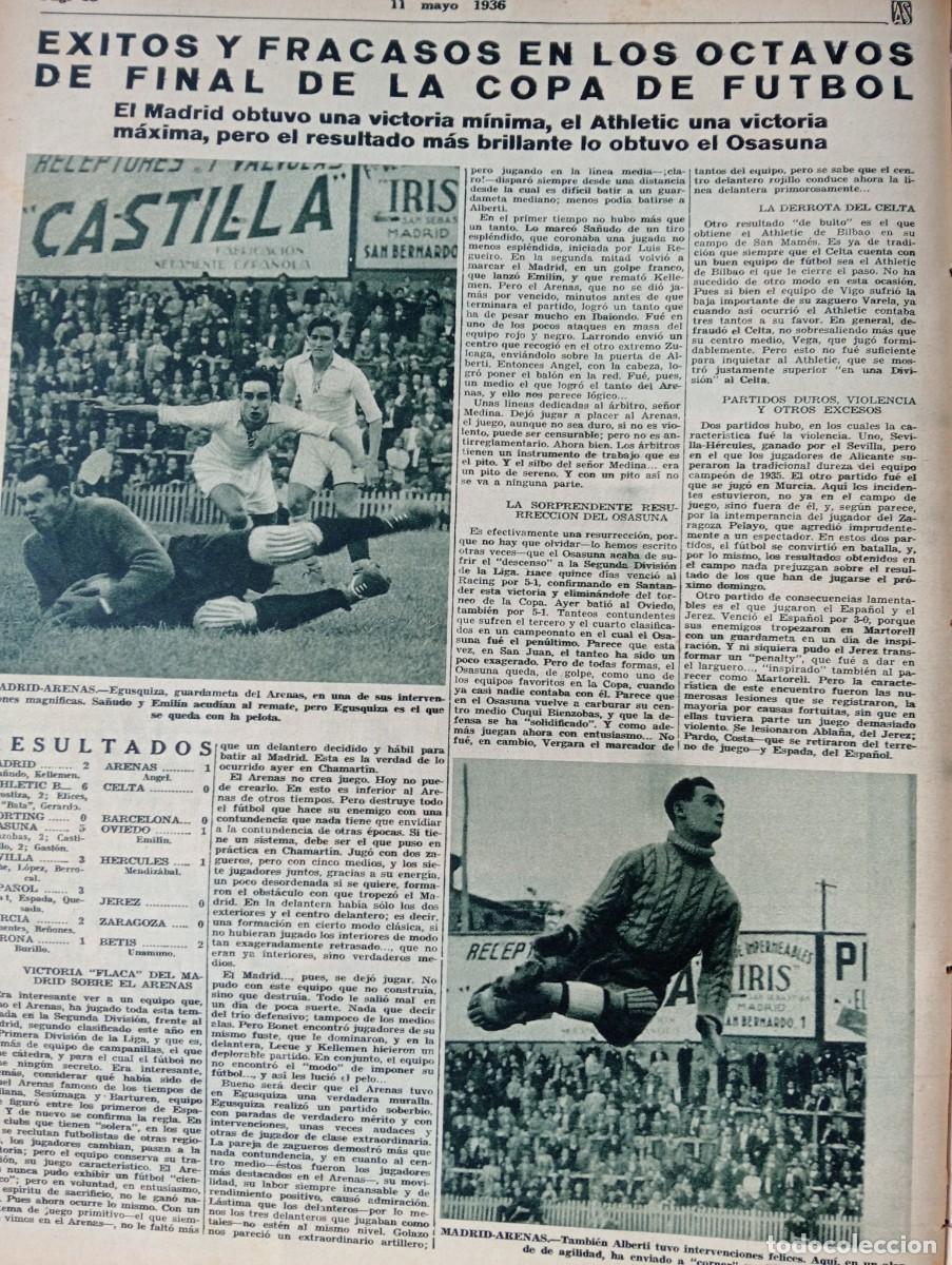 Coleccionismo de revistas y peri&oacute;dicos: REVISTA A&Ntilde;O 1936 OSASUNA CICLISTA EN CANARIAS TENERIFE LAS PALMAS BALSARENY ALMANSA EIBAR ERANDIO