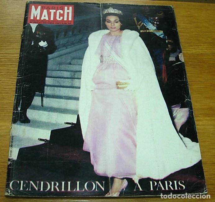 Coleccionismo de revistas y peri&oacute;dicos: Revista Francesa PARIS MATCH n&ordm; 654 Portada + 22 p&aacute;ginas FARAH DIBA 1961 Pintura : VELAZQUEZ 20 Pgs