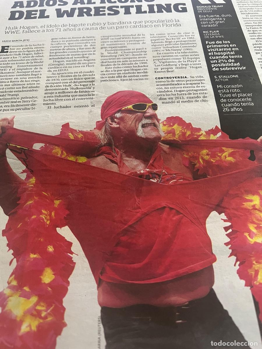 Coleccionismo de revistas y peri&oacute;dicos: Art&iacute;culo prensa sobre HULK HOGAN WRESTLING