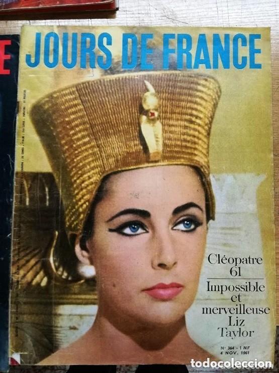Coleccionismo de revistas y peri&oacute;dicos: JOURS DE FRANCE N 364 - 4 NOV 1961 - CLEOPATRE 61 - LIZ TAYLOR -REVISTA MUY GRANDE EN FRANCES