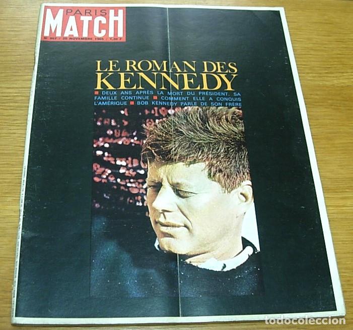 Coleccionismo de revistas y peri&oacute;dicos: Revista Francesa PARIS MATCH n&ordm; 867 Familia KENNEDY Portada+22 Pgs '65 SYLVIE VARTAN JOHNNY HALLYDAY