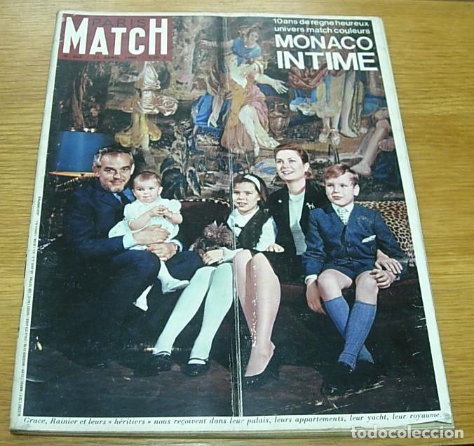 Coleccionismo de revistas y peri&oacute;dicos: Revista Francesa PARIS MATCH n&ordm; 889 GRACE KELLY Realeza Monaco 1966 SOPHIA LOREN JAMES COBURN