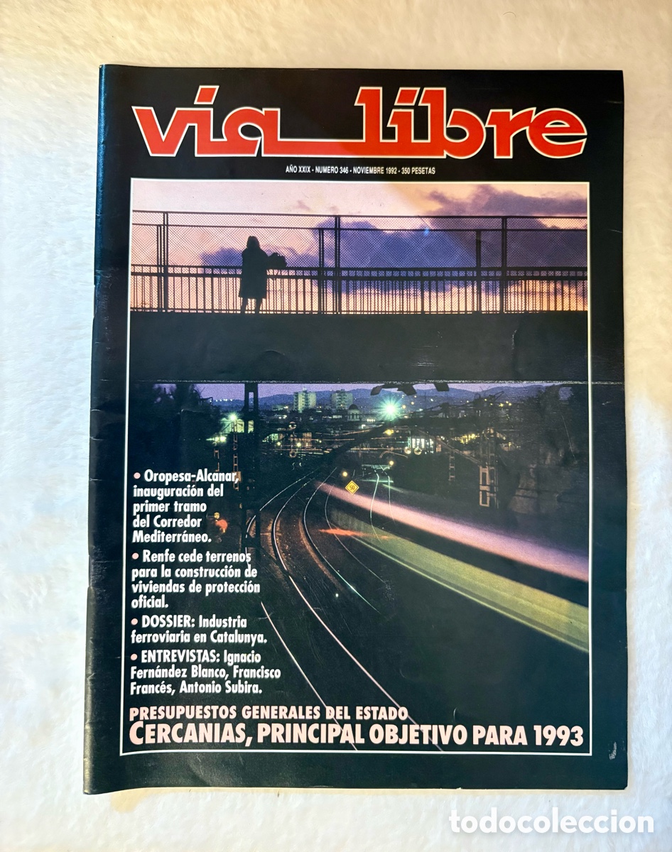 Coleccionismo de revistas y peri&oacute;dicos: Revista V&iacute;a Libre N&ordm; 346 (Noviembre 1992) | Especial Presupuestos Cercan&iacute;as 1993