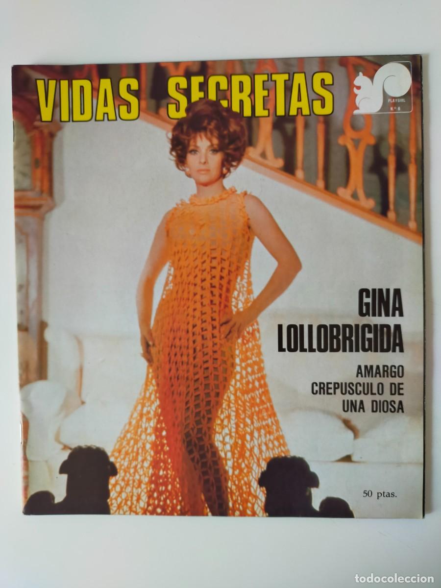 Coleccionismo de revistas y peri&oacute;dicos: REVISTA VIDAS SECRETAS N&ordm; 6 - GINA LOLLOBRIGIDA