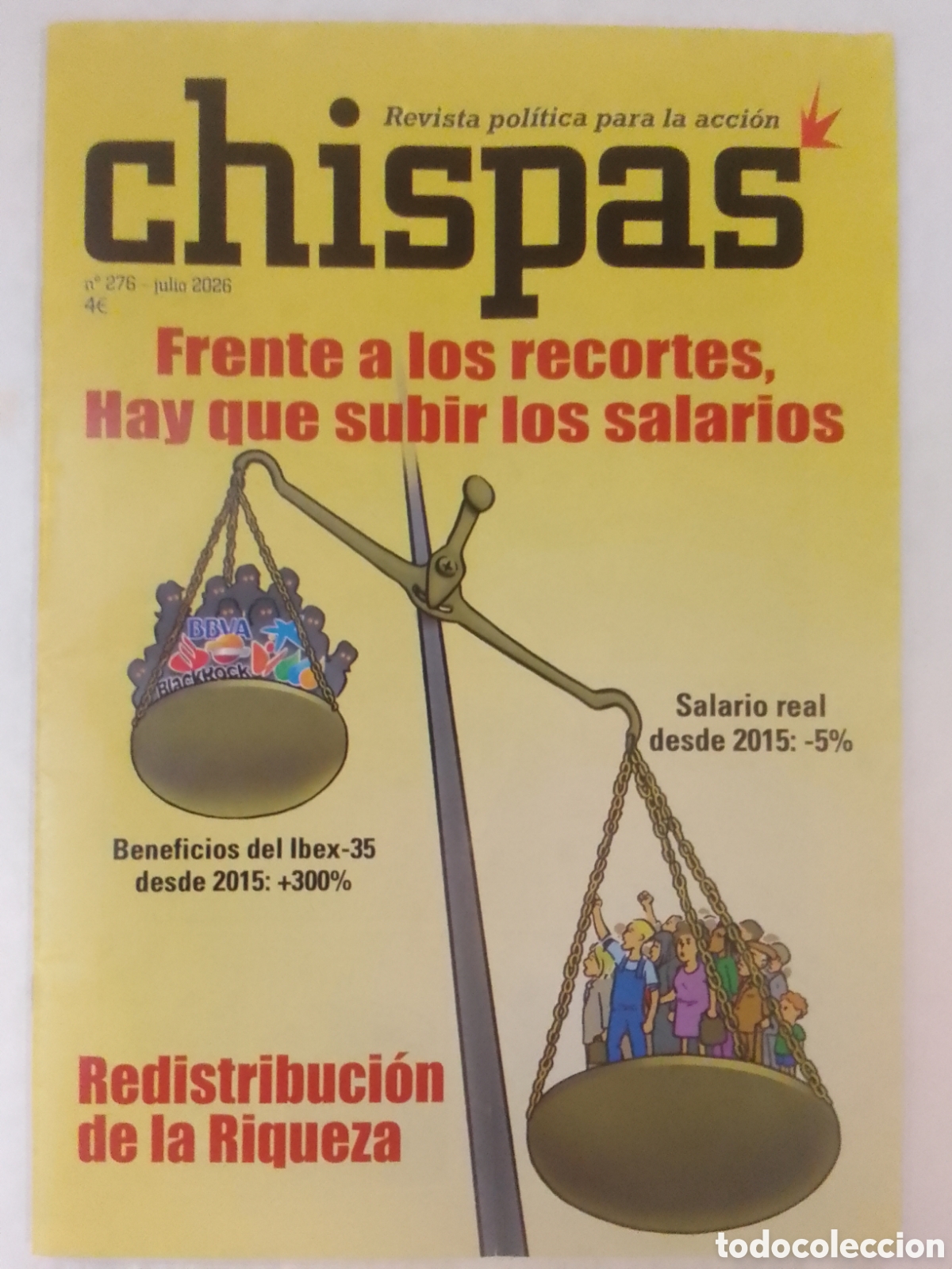 Coleccionismo de revistas y peri&oacute;dicos: Revista pol&iacute;tica para la acci&oacute;n chispas n&deg; 276 - Julio 2026.