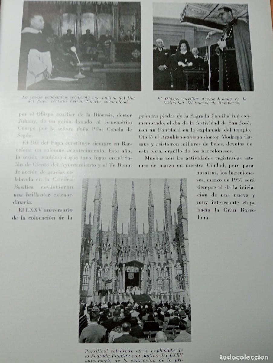 Coleccionismo de revistas y peri&oacute;dicos: REVISTA A&Ntilde;O 1957 PORCIOLES LXXV DE LA COLOCACION DE LA PRIMERA PIEDRA DE LA SAGRADA FAMILIA GAUDI