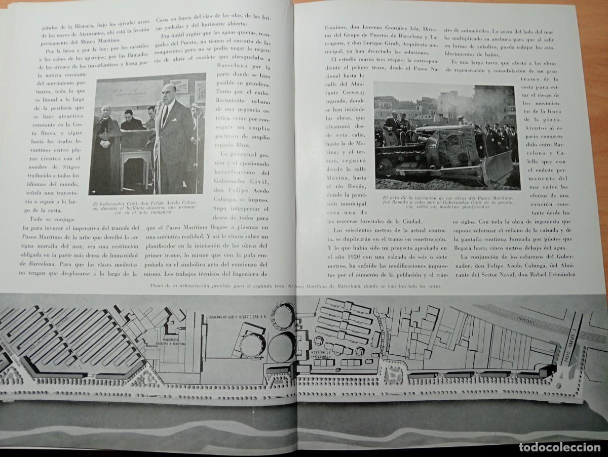 Coleccionismo de revistas y peri&oacute;dicos: REVISTA A&Ntilde;O 1957 ANTONIO MARIA SIMARRO URBANISMO URBANIZACION DEL PASEO MARITIMO DE BARCELONA