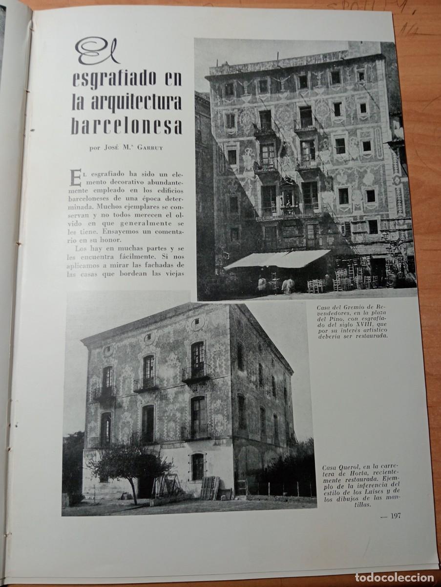 Coleccionismo de revistas y peri&oacute;dicos: REVISTA A&Ntilde;O 1957 SAGRADA FAMILIA DE GAUDI RAMON CASAS CASA QUEROL HORTA ESGRAFIADO DESAPARECIDO
