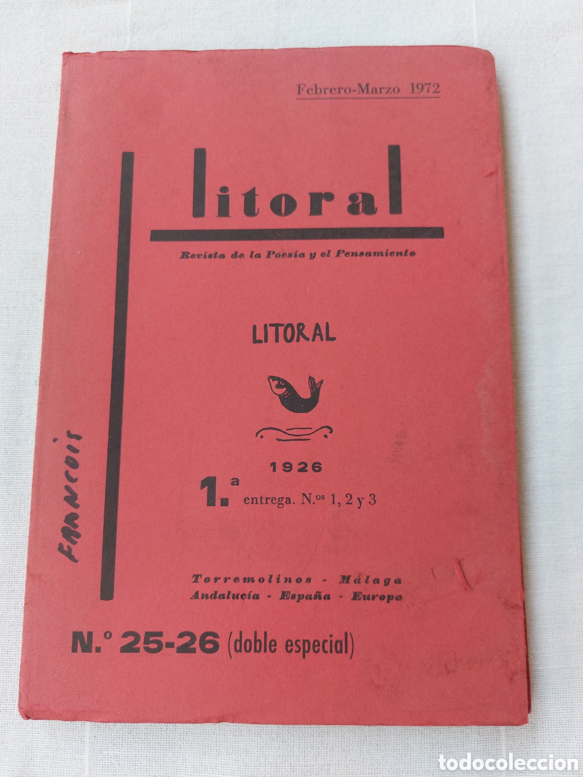 Coleccionismo de revistas y peri&oacute;dicos: Revista Litoral. N&uacute;mero 25-26