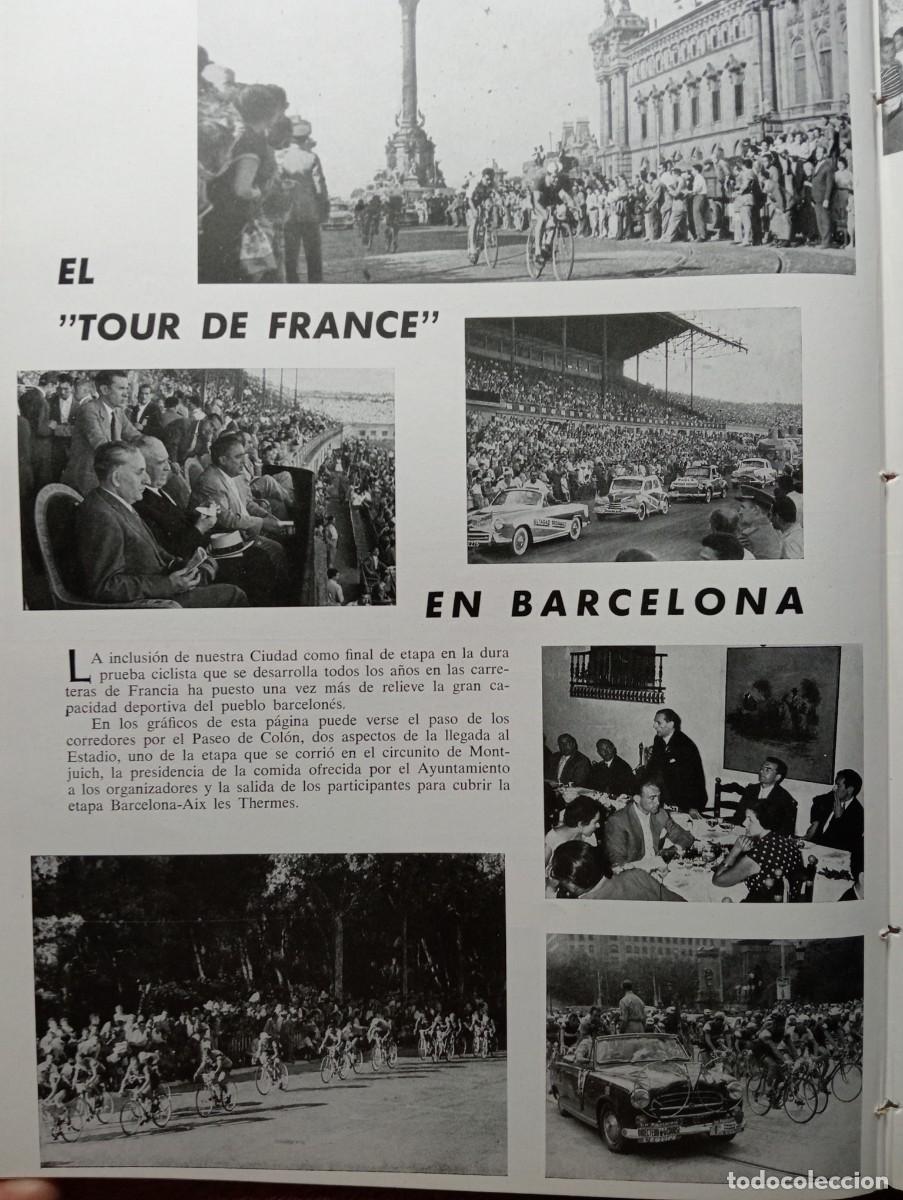 Coleccionismo de revistas y peri&oacute;dicos: REVISTA A&Ntilde;O 1957 EL TOUR DE FRANCE FRANCIA EN BARCELONA