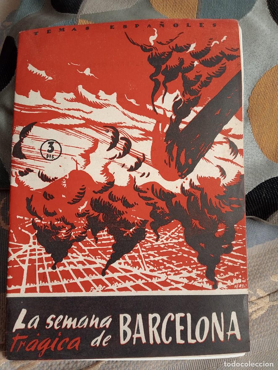 Coleccionismo de revistas y peri&oacute;dicos: REVISTA LIBRITO TEMAS ESPALOLES SEMANA TR&Aacute;GICA DE BARCELONA 1959