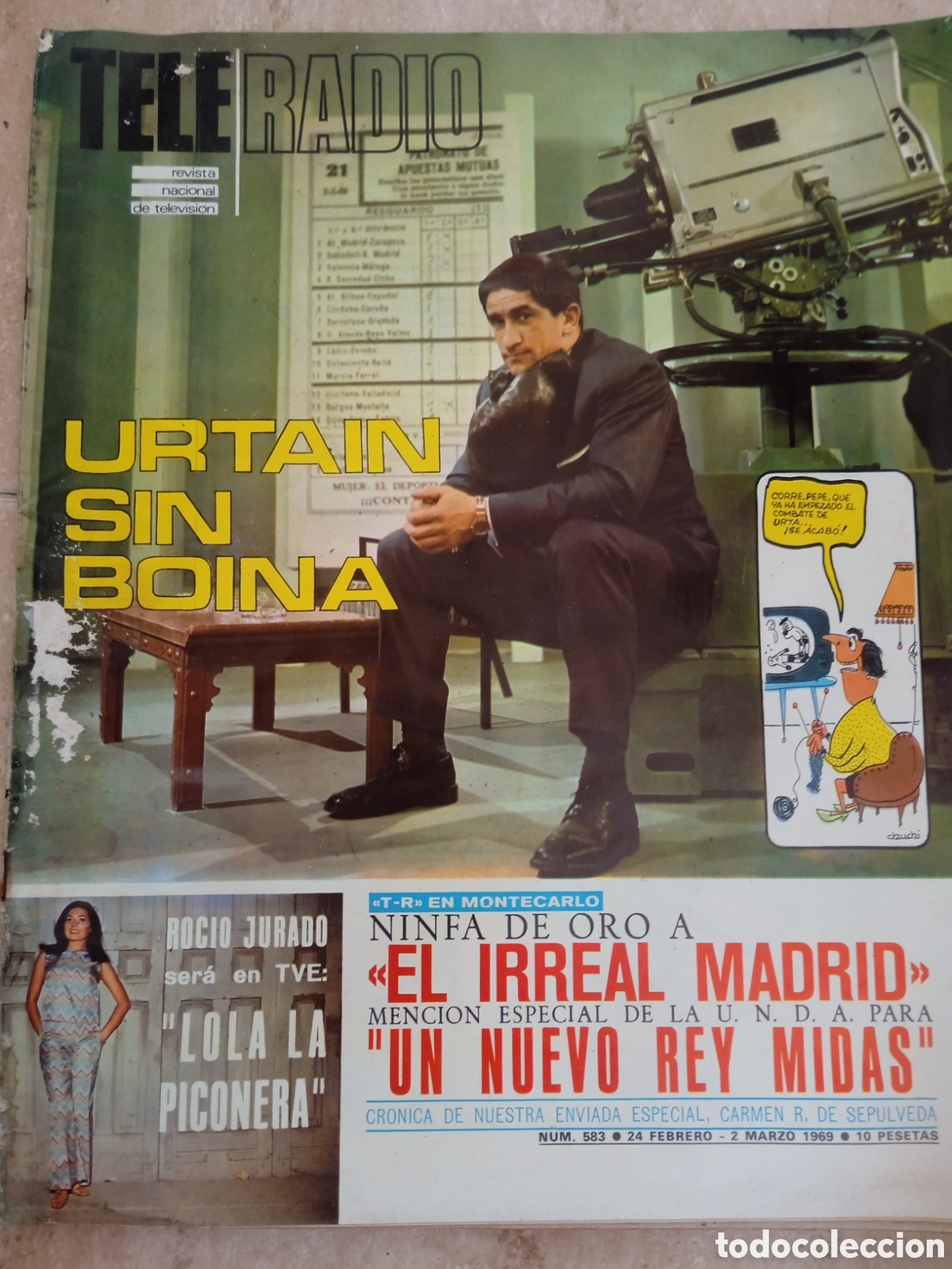 Coleccionismo de revistas y peri&oacute;dicos: Teleradio n&deg;583 Urtain Roc&iacute;o Jurado Festival de Montecarlo