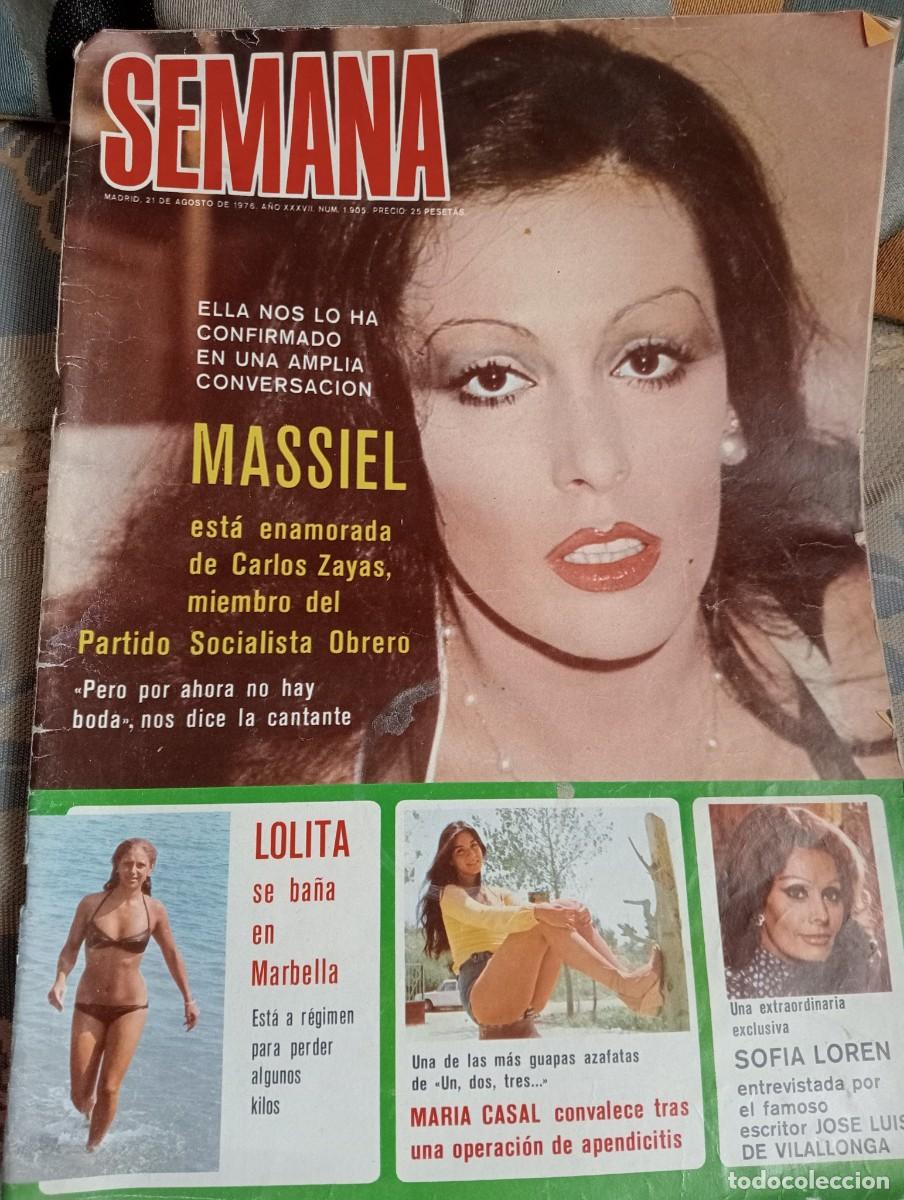 Coleccionismo de revistas y peri&oacute;dicos: REVISTA SEMANA 21 AGOSTO 1976 N&deg; 1905
