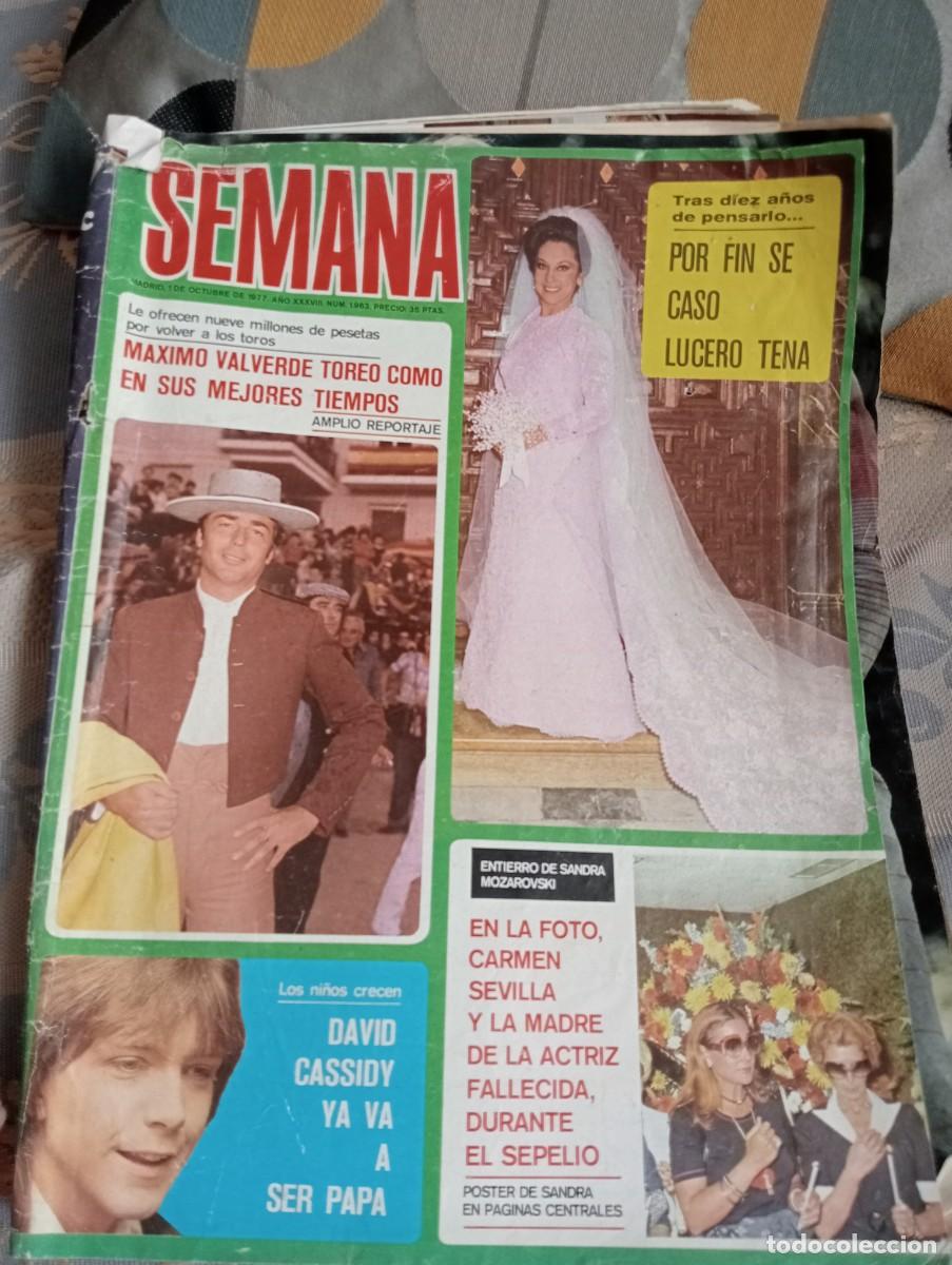 Coleccionismo de revistas y peri&oacute;dicos: REVISTA SEMANA 1 OCTUBRE 1977 N&deg; 1963