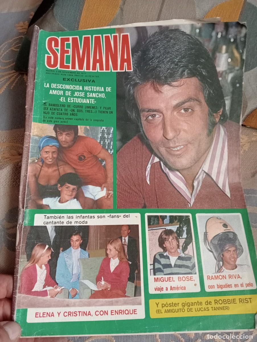Coleccionismo de revistas y peri&oacute;dicos: REVISTA SEMANA 5 NOVIEMBRE 1977 N&deg; 1968