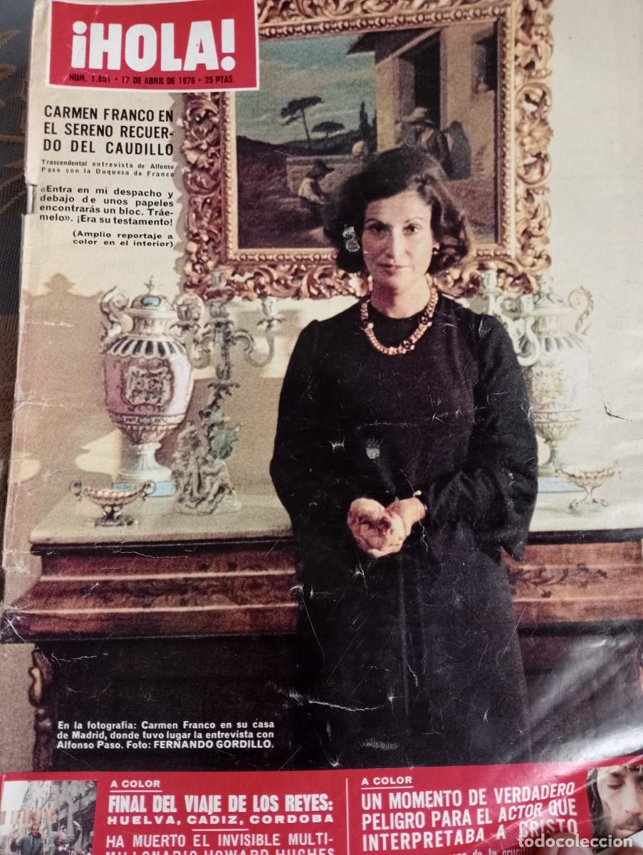 Coleccionismo de revistas y peri&oacute;dicos: REVISTA HOLA 17 ABRIL 1976 N&deg; 1651