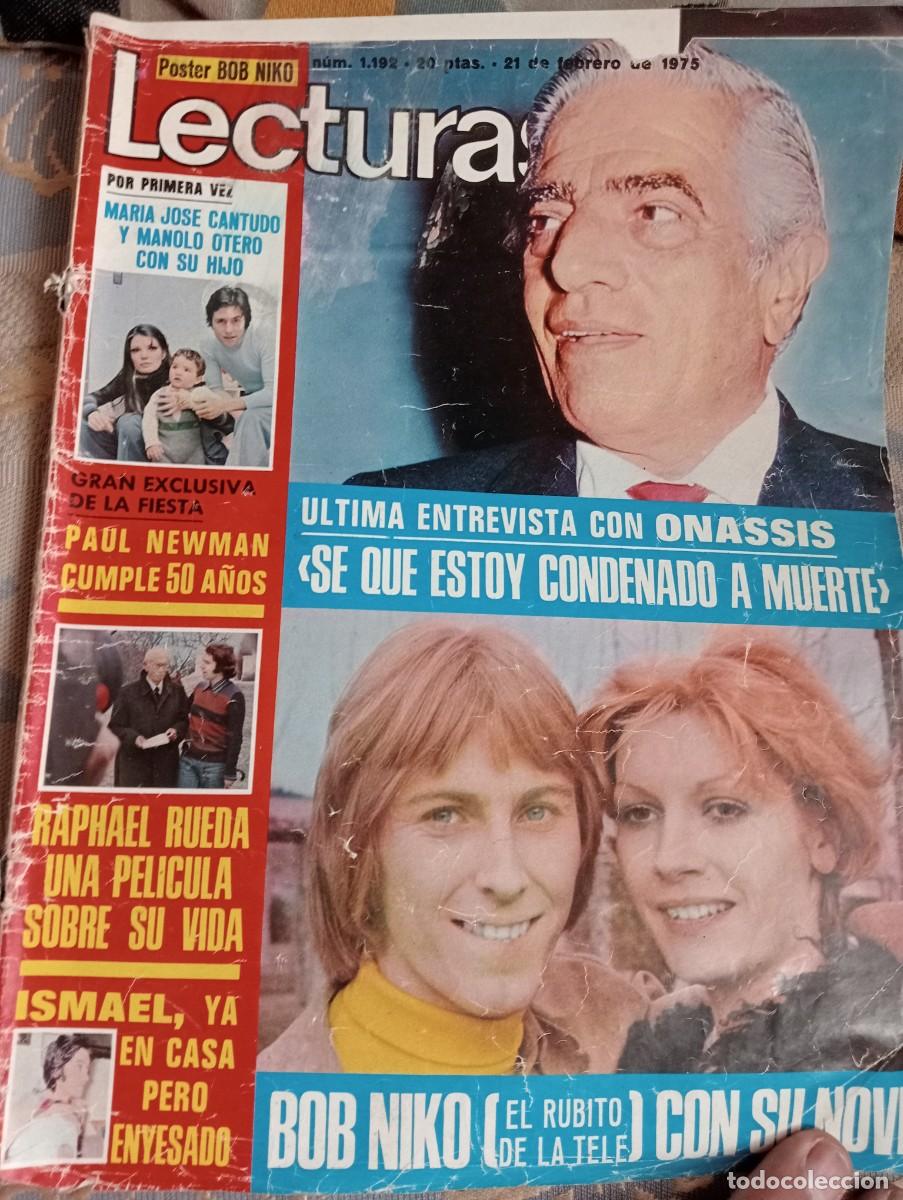 Coleccionismo de revistas y peri&oacute;dicos: REVISTA LECTURAS 21 FEBRERO 1975 N&deg; 1192