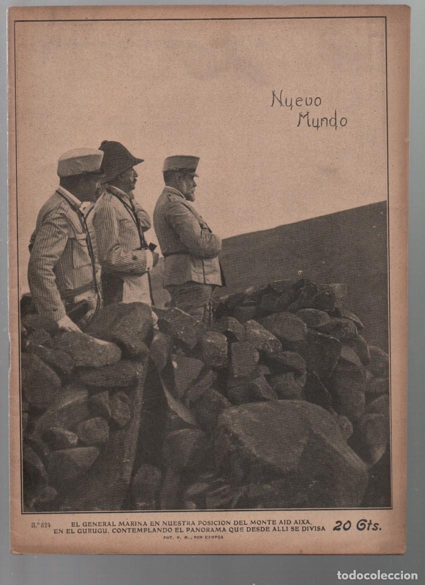 Coleccionismo de revistas y peri&oacute;dicos: REVISTA NUEVO MUNDO, N&ordm; 824. PORTADA: FOT. N. M., POR CAMP&Uacute;A. 21 OCTUBRE 1909