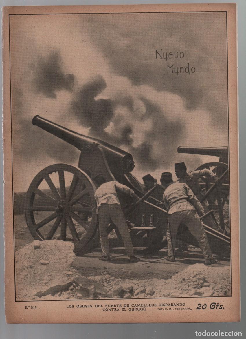 Collectionnisme de Revues et Journaux: REVISTA NUEVO MUNDO, N&ordm; 815. PORTADA: FOT. N. M., POR CAMP&Uacute;A. 19 AGOSTO 1909