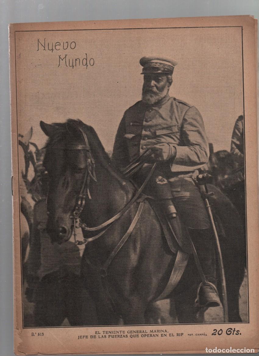 Collectionnisme de Revues et Journaux: REVISTA NUEVO MUNDO, N&ordm; 813. PORTADA: FOT. N. M., POR CAMP&Uacute;A. 5 AGOSTO 1909
