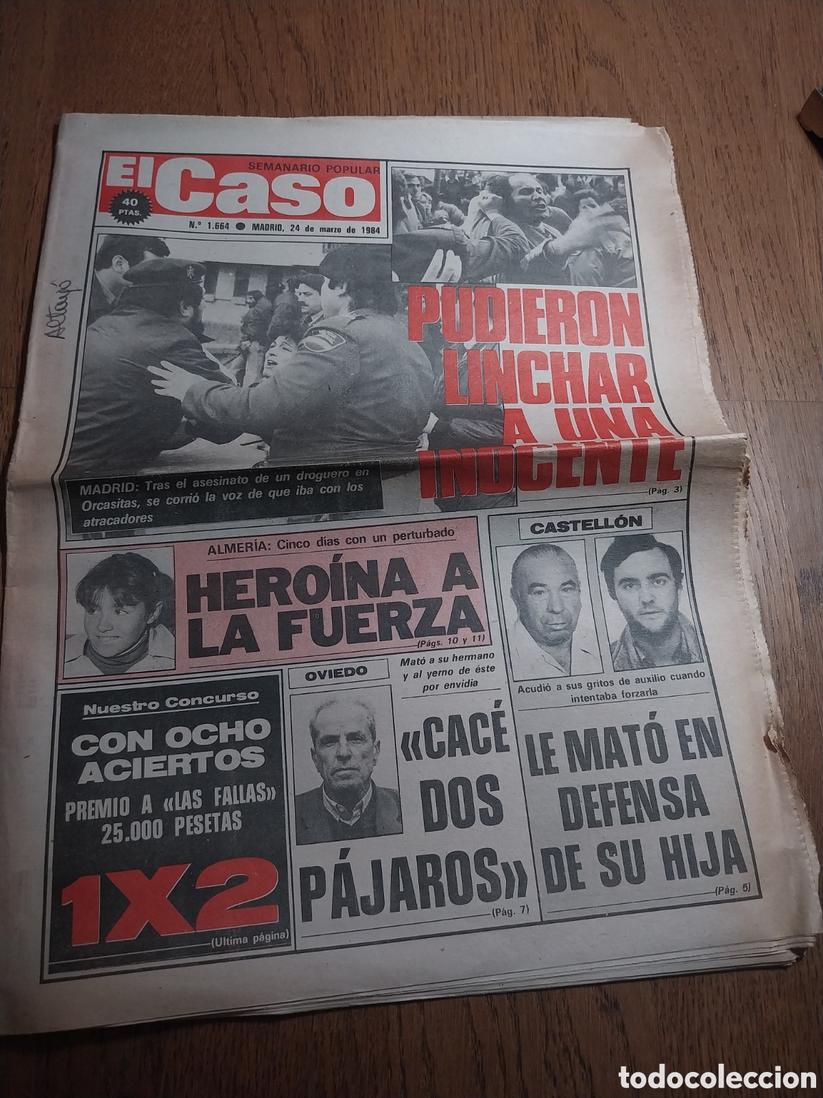 Coleccionismo de revistas y peri&oacute;dicos: EL CASO 1984 DROGUERO ORCASITAS.