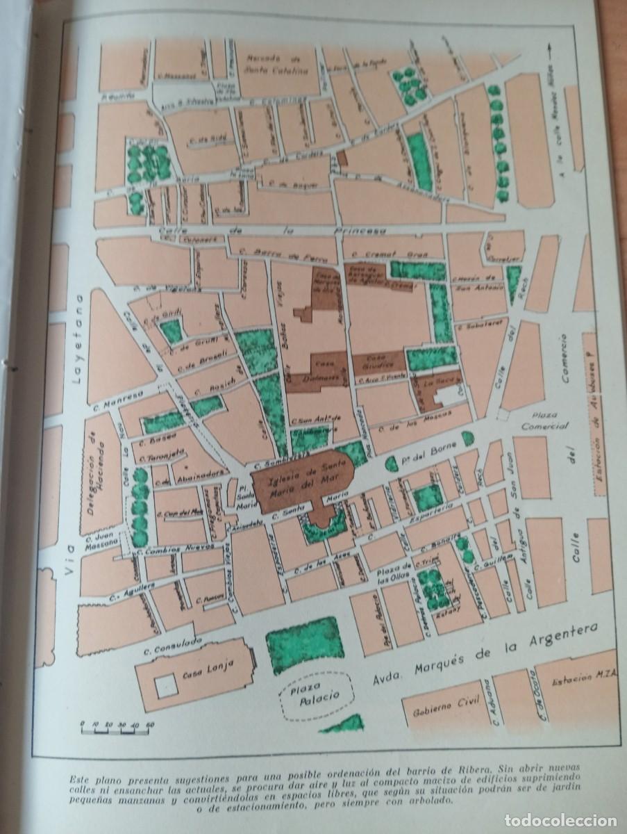 Coleccionismo de revistas y peri&oacute;dicos: REVISTA A&Ntilde;O 1957 ORDENACION URBANISTICA DEL BARRRIO DE LA RIBERA URBANISMO BARCELONA MAPA